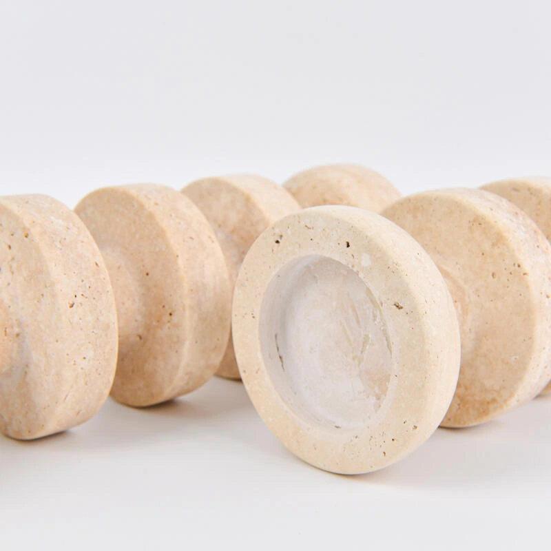 Beige Travertine Candleholder